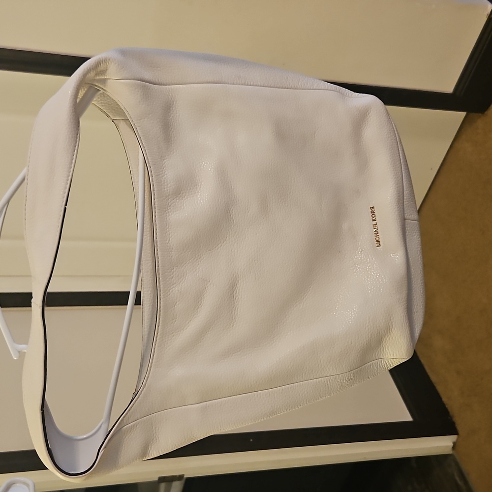 Michael Kors  white leather bag,guc